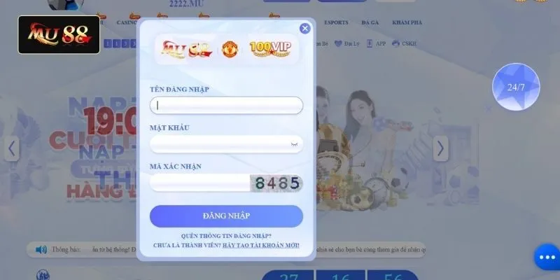Hướng dẫn đăng nhập mu88